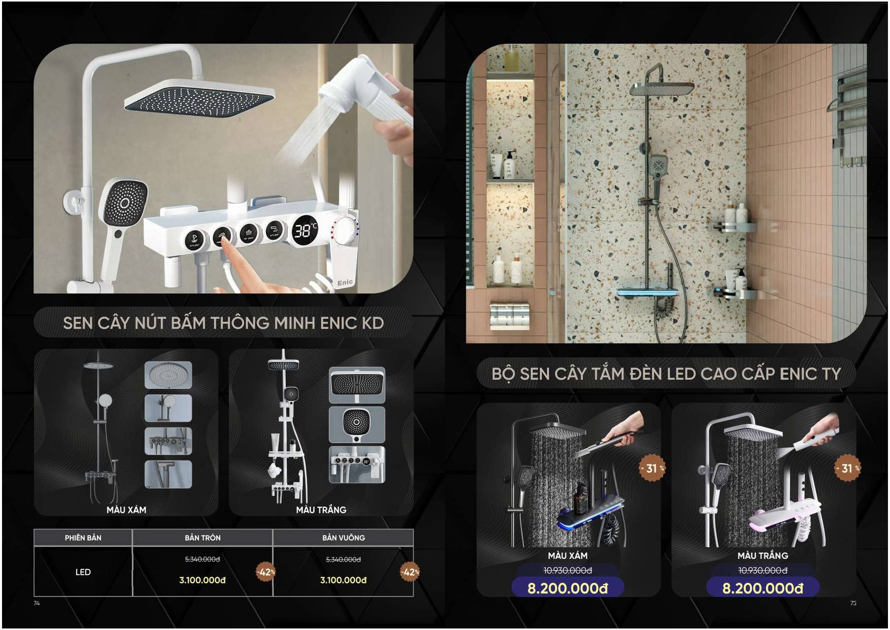 Bảng giá và Catalogue Thiết bị vệ sinh thông minh ENIC /Page 37